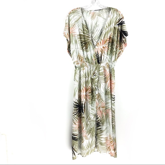 Label of Love Dress Neutral Safari Leaf Print Dress - Picture 9 of 9